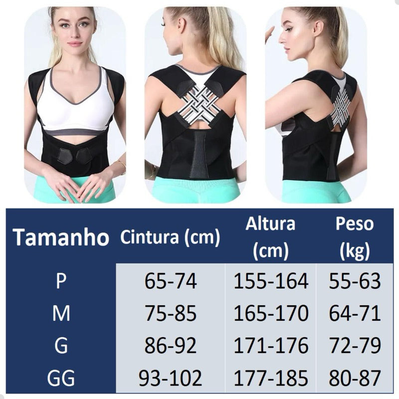 Corretor de  Postural  Ajustavel (Unissex)