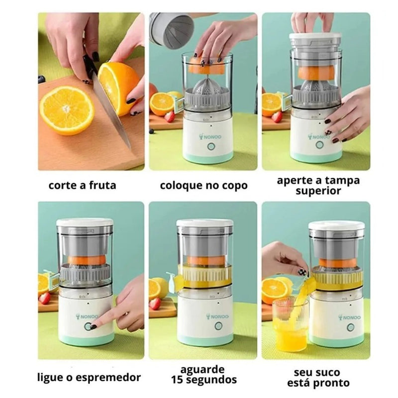 Espremedor de laranja e frutas elétrico portátil Bivolt