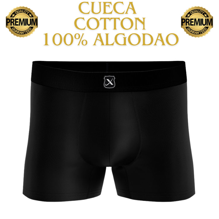 Kit 4 Cuecas Boxer Algodão 100% Algodão Liso