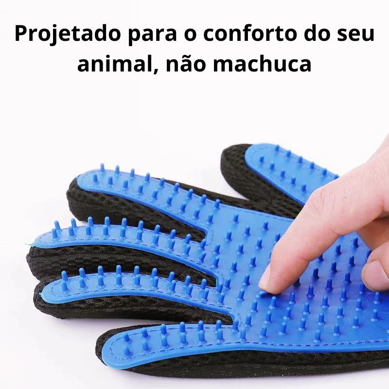 SKYTUR STORE Luva Nano Magnética e Escova Removedora Mágica Tira Pelos De Pets Cachorro Gatos - ENVIO RAPIDO PARA TODO BRASIL