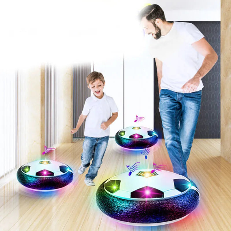 Hover bola de futebol brinquedos para crianças elétrica flutuante futebol com luz led música bola de futebol jogo ao ar livre esporte brinquedos para crianças