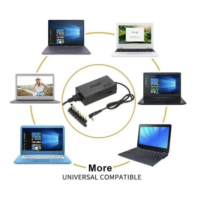 Fonte universal para laptop com cabo carregador my-120w