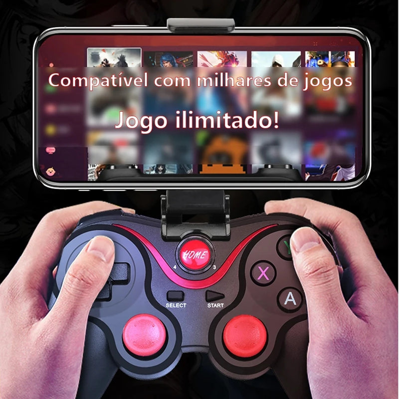 X3 Suporte Bluetooth - Joystick Controlador de Jogo Sem Fio