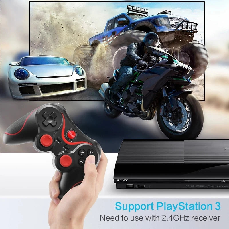 X3 Suporte Bluetooth - Joystick Controlador de Jogo Sem Fio