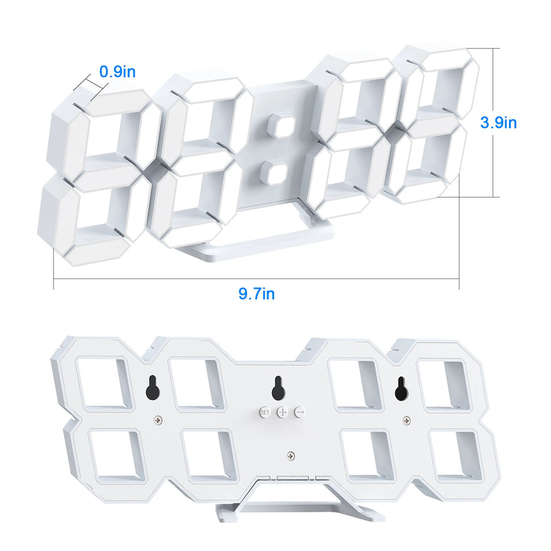 Relógio de parede 3D led