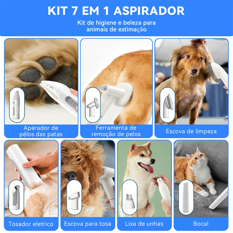 Newpet Aspirador de pelos para animais de estimação cuidados como cães e gatos, capacidade de 2,5L