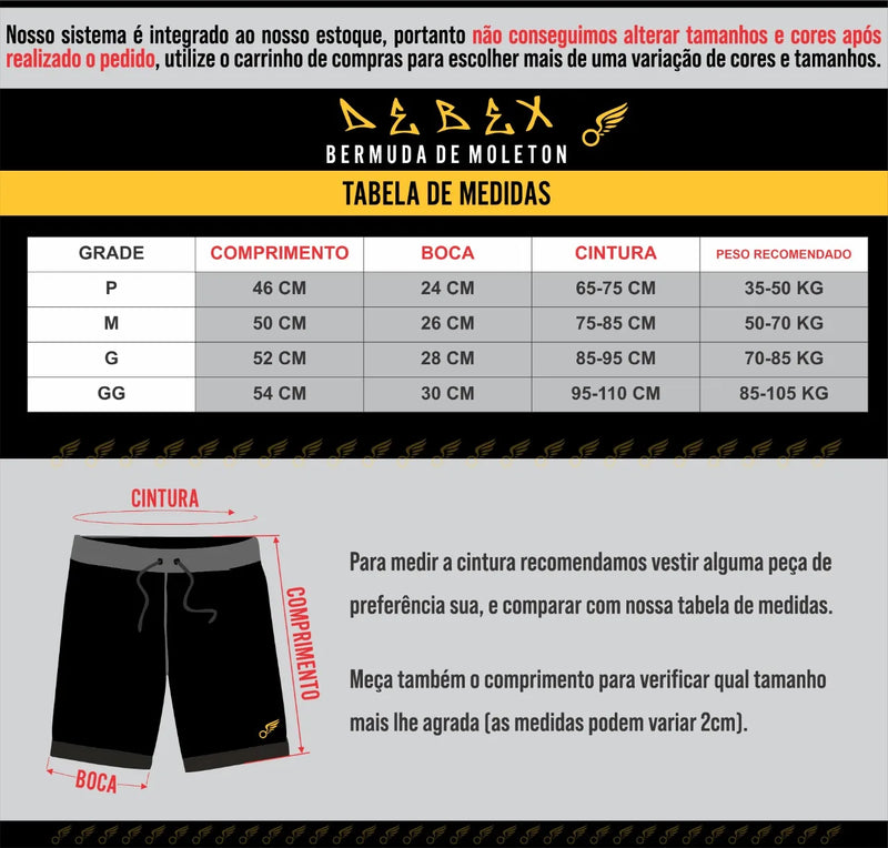 Kit 2 Shorts Moletom Plus Size