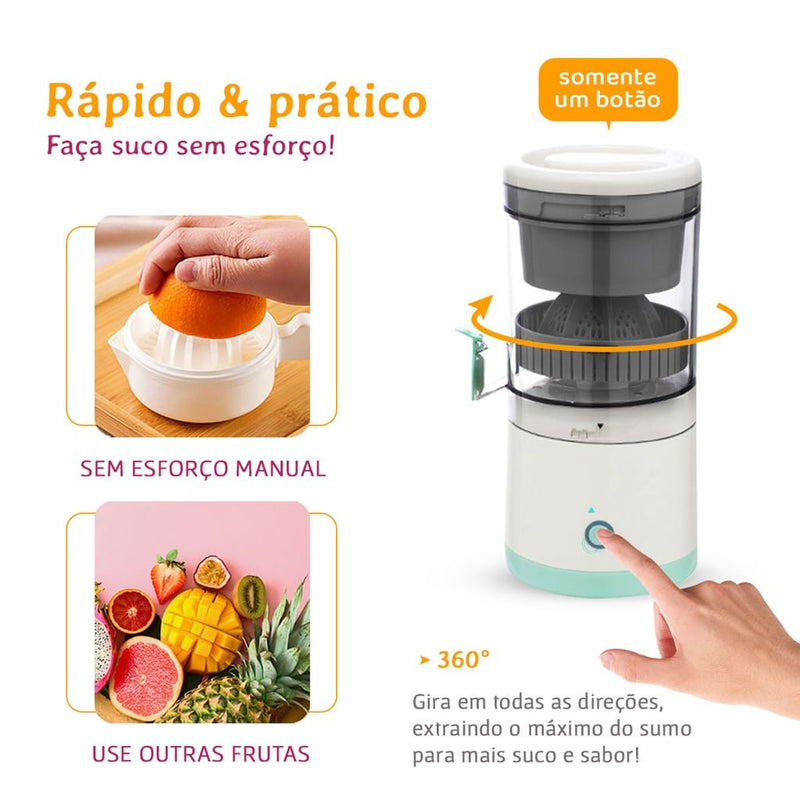 Espremedor de laranja e frutas elétrico portátil Bivolt